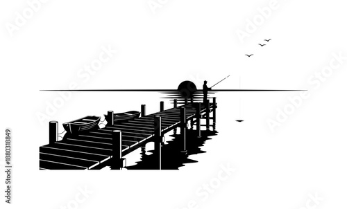 Dock Pier by the Sea