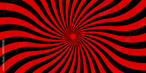 Retro Swirl Background - Hypnotic reed and orange Twirl