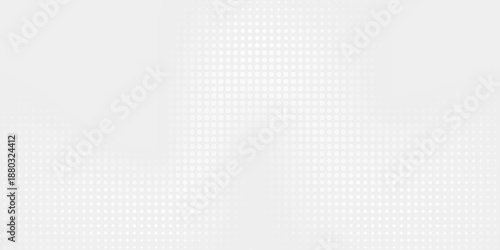 Dots white light on gray gradient technology background. Digital business concept. Vector illustration. EPS 10