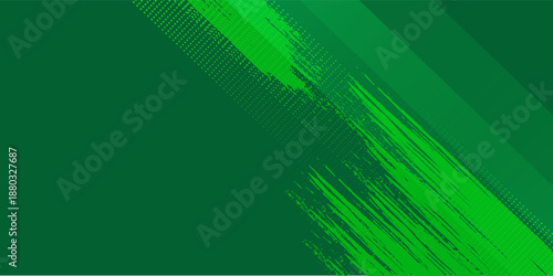 Abstract soft element color with dots halftone yellow green pattern on dark green background