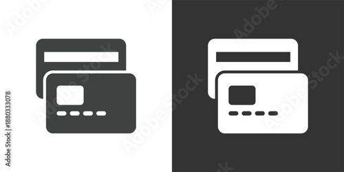 Credit Card Payment icon. Solid glyph series icon