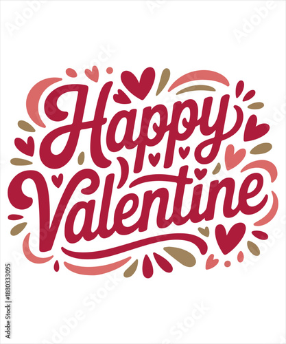 Wallpaper Mural Happy Valentine Cute Love Lettering Design Torontodigital.ca