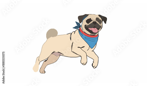 One line tourist woman walking with suitcase vector illustration