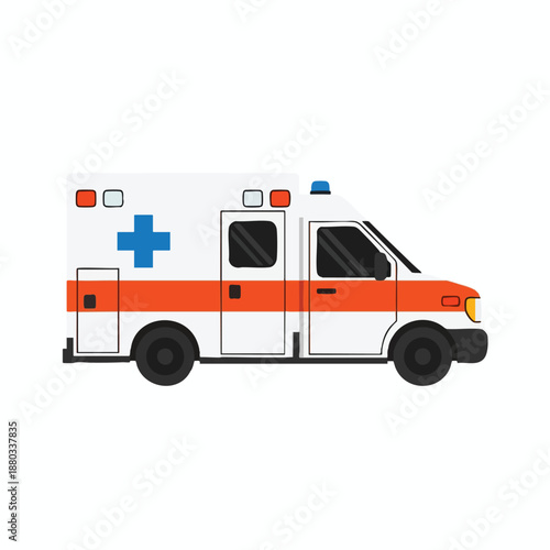 Illustration of an Ambulance Vehicle