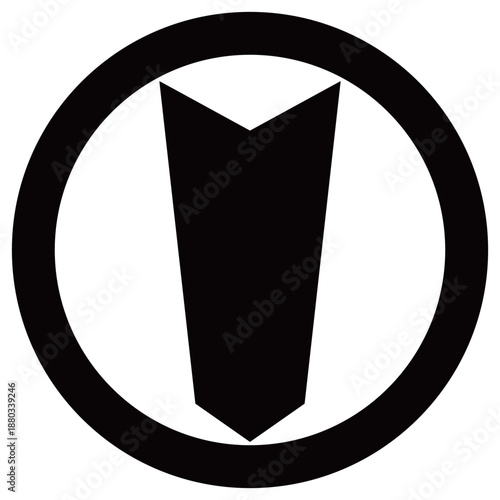 家紋です。丸に矢筈といいます。