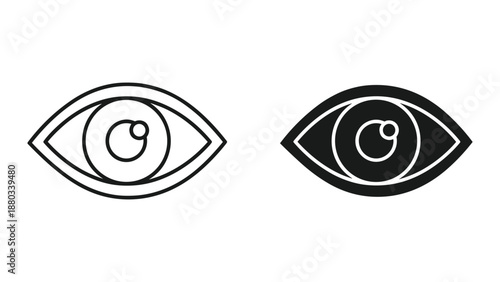 Pair of eyes with unique pupil design