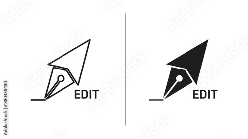 Edit icon symbolizing text editing and revision