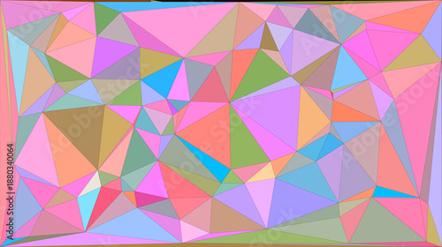 Colorful Abstract Low Poly Background