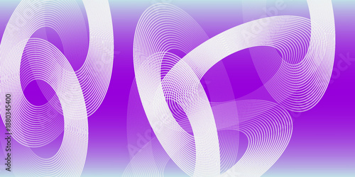 Modern abstract background. Glossy white gradient circle lines. Minimal geometric pattern. Simple graphic elements. Futuristic concept. Suitable for cover, poster, banner, brochure, eps10.