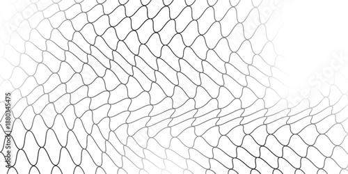 Black net sport style on white background. Seamless pattern for sportswear or soccer goal, volleyball net, basketball hoop, badminton. Vector illustration. EPS10 presenttaion