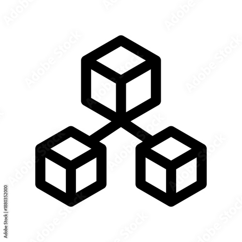 Blockchain Fork Icon