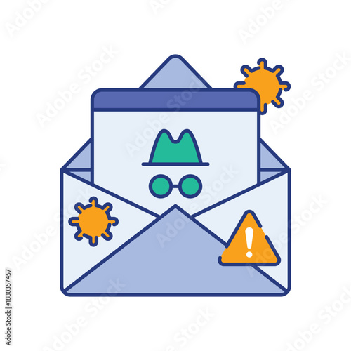 Phishing Email Attack Icon
