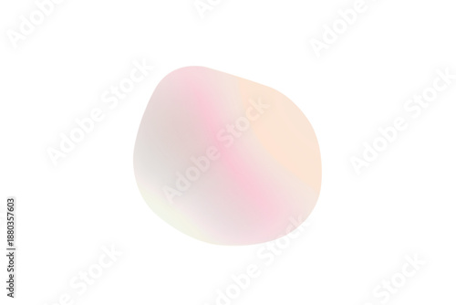 ぼかし変形円形フレーム　ピンクとオレンジ色のグラデーション