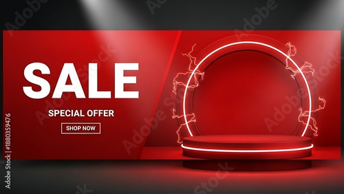 Wallpaper Mural Experience electrifying deals with our special offer sale on a sleek red display podium Torontodigital.ca