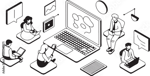 vector illustration of a set of icons