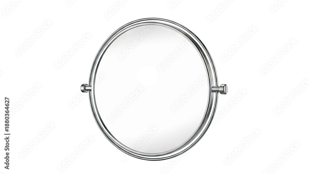 Fototapeta premium Oval Swivel Vanity Mirror with Chrome Frame
