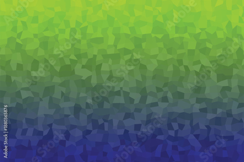 Abstract low poly gradient background featuring a vibrant green to deep blue color transition ideal for modern digital design and web elements
