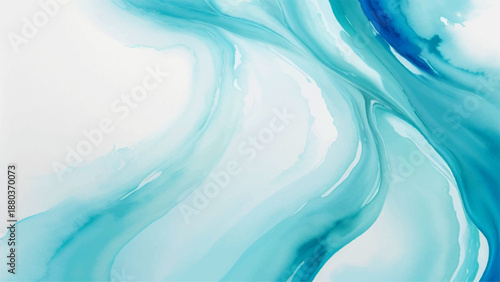 Smooth abstract blue background featuring soft flowing waves of silk texture and liquid motion light design for an elegant wallpaper backdrop
