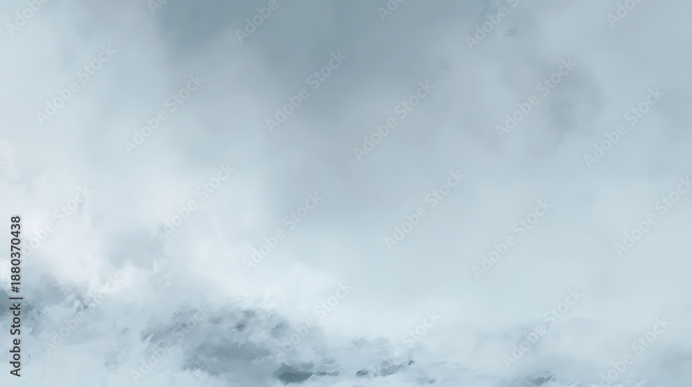 Obraz premium Overcast Sky with Soft Gray Clouds cloudy