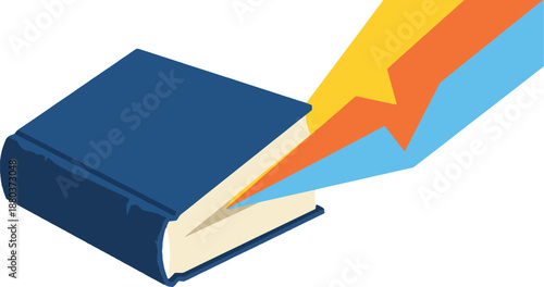 World Book Day Education Vector Illustration with Open Book, Knowledge Icons, Creative Learning Concept, Reading Imagination and Study Symbol Design