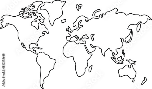 Black and white outline map of the with puzzle pieces