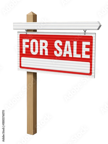 Wallpaper Mural For sale real estate sign isolated on transparent background Torontodigital.ca