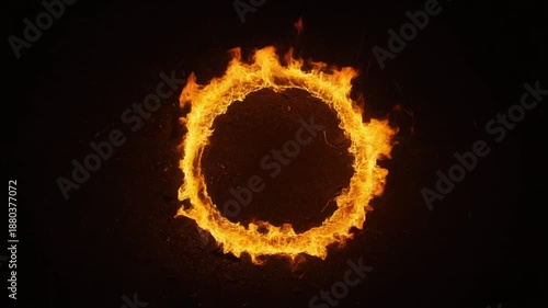 Solar Flare Ring of Fire Animation.