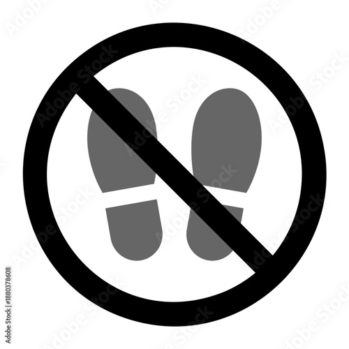 土足禁止のアイコン イラスト素材 ベクター素材