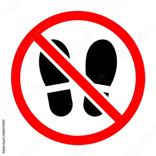 土足禁止のアイコン イラスト素材 ベクター素材