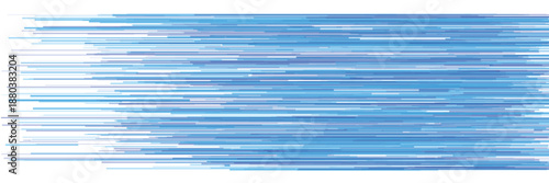 Abstract blue horizontal lines pattern on white background with varying shades of blue