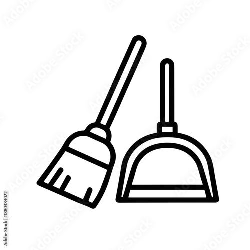 vector illustration of a shovel
