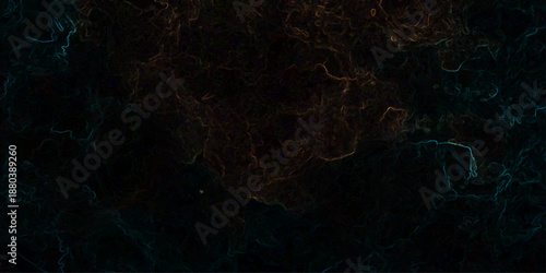 An abstract dark background loop featuring a swirling texture of hot fire flames and orange particles amidst black smoke and a bright red explosion design