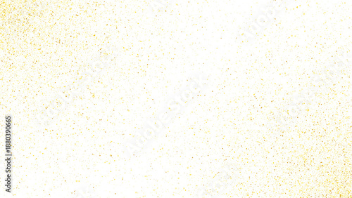Gold glitter particles isolated on transparent background
