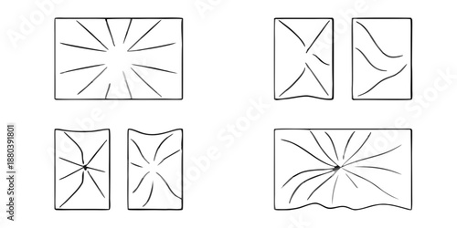 A dark image featuring a broken smartphone screen and a corner shadow