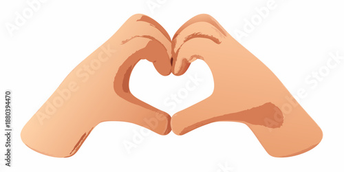 Two hands gently forming a heart shape with fingers and palms