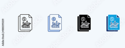 Earnings Multiple Icon Illustration Vector