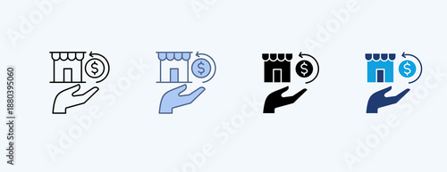 Payable Multiple Icon Illustration Vector
