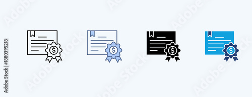 Bonds Multiple Icon Illustration Vector
