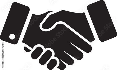 Handshake silhouette icon, business agreement handshake line and flat icon, business related icon, handshake icon, Hand shake icon logo vector illustration