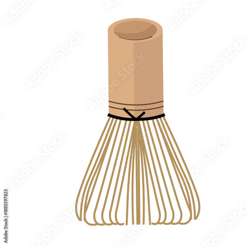 茶筅。お茶。ベクターイラスト