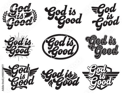 GOD IS GOOD TYPOGRAPHY