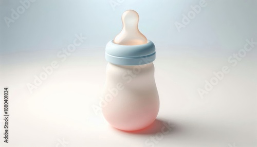 Illustration of a baby bottle on a white background.