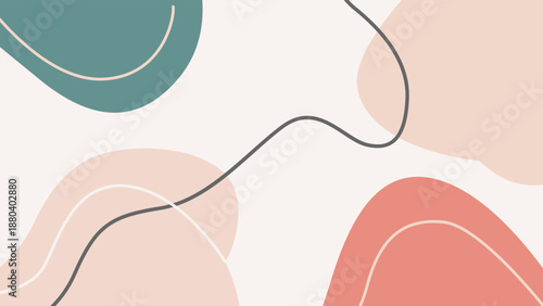 Simple paint pattern abstract pastel background flat color vector illustration template design