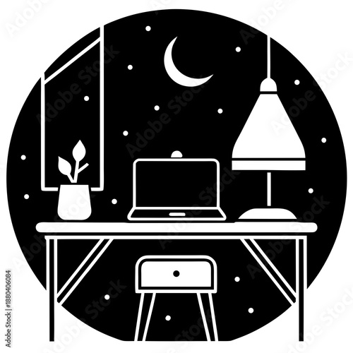 Muslim Freelancer Home Workspace