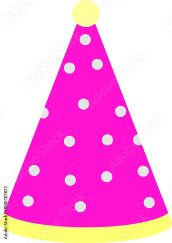 vector illustration of a party hat