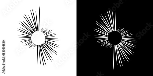 Dynamic abstract spiral sound wave rhythm lines. Circular spiral sound wave rhythm of lines. Circular futuristic abstract lines, black and white background.