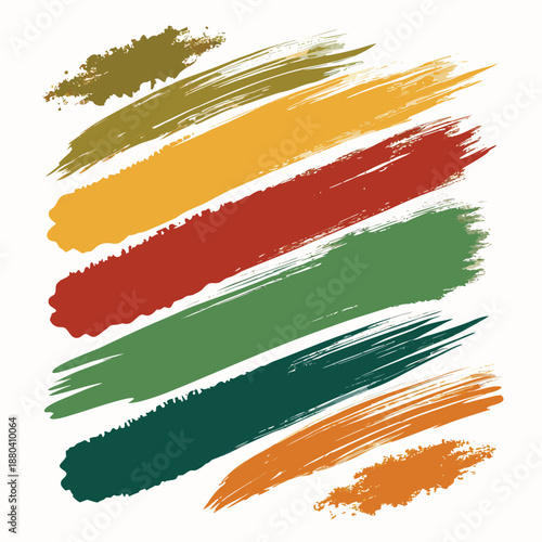 Colorful Paint Brush Strokes Abstract Texture Background