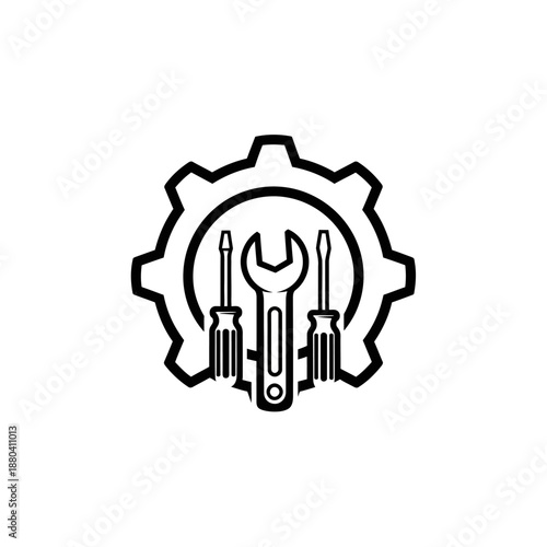  Vector design of motorcycle spare parts logo, symbol, sign, editable EPS 10