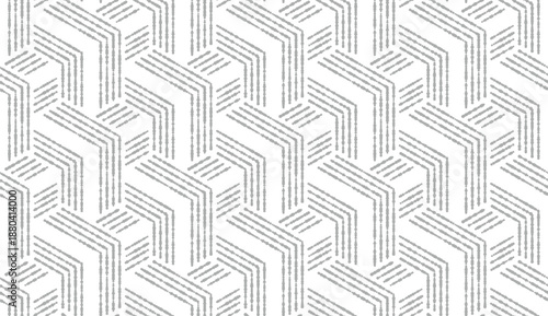 Abstract geometric pattern with stripes, lines. Seamless vector background. White and gray ornament. Simple lattice graphic design.