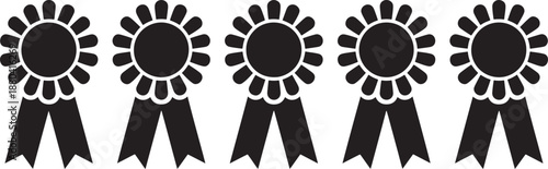 Black rosette symbol emblem recognition